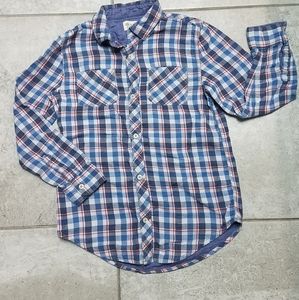 Boys Tucker + Tate plaid long sleeved top